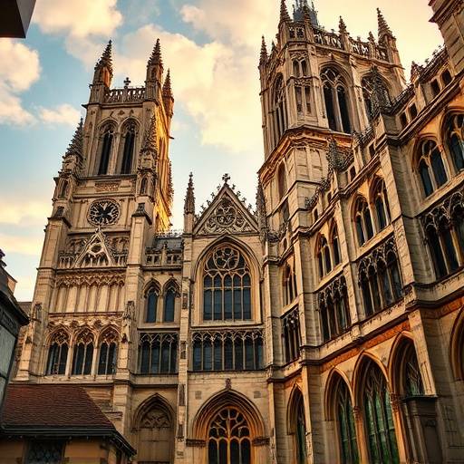 Historic York Minster cathedral in the city of York, England.